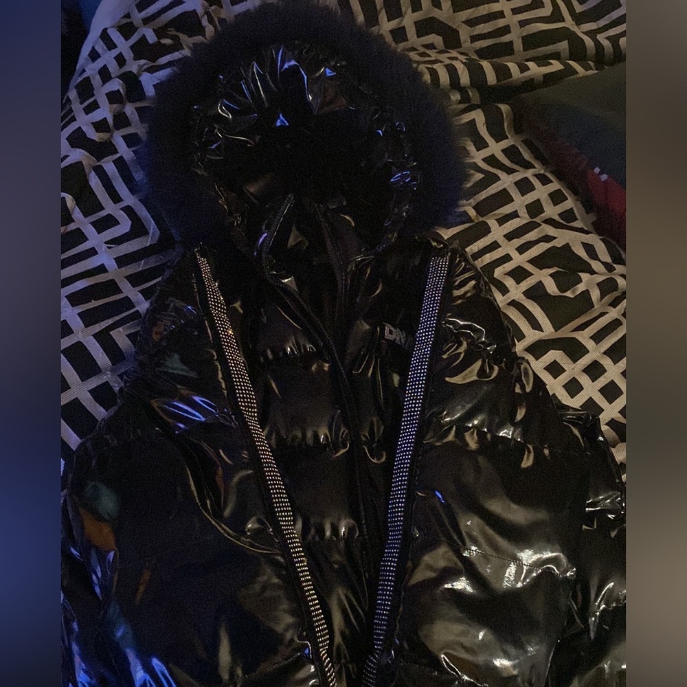 Black DNA Premium Coat with Diamonds